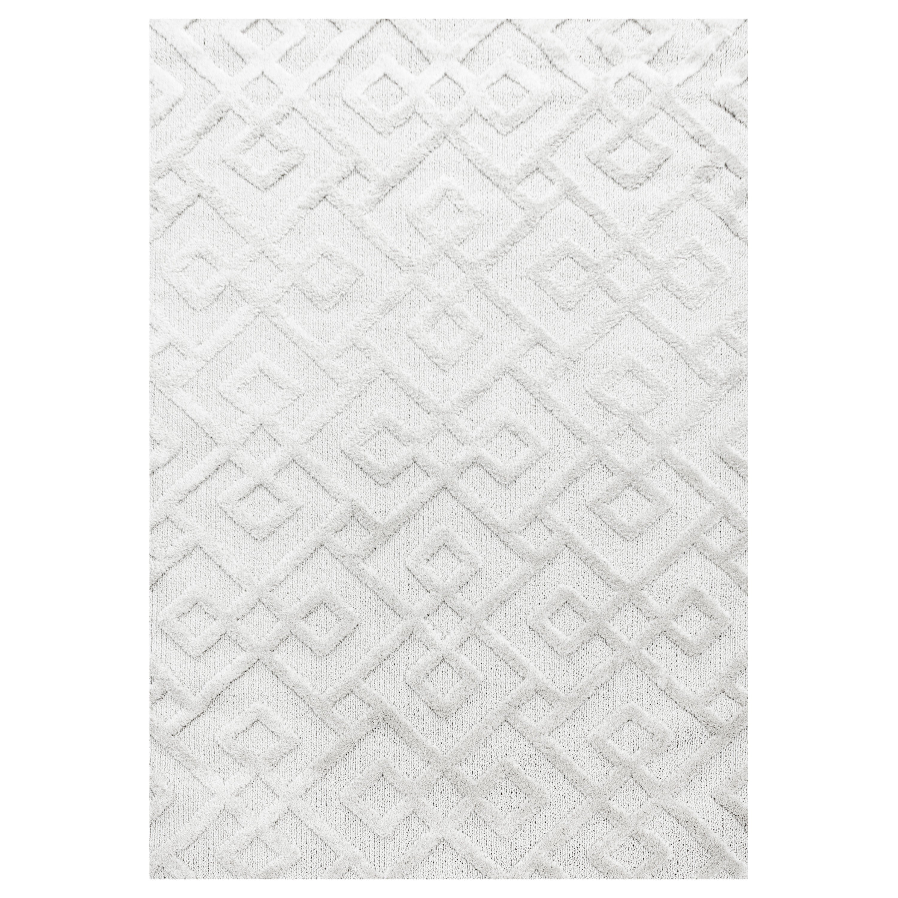 Pisa Hochflor Teppich Creme