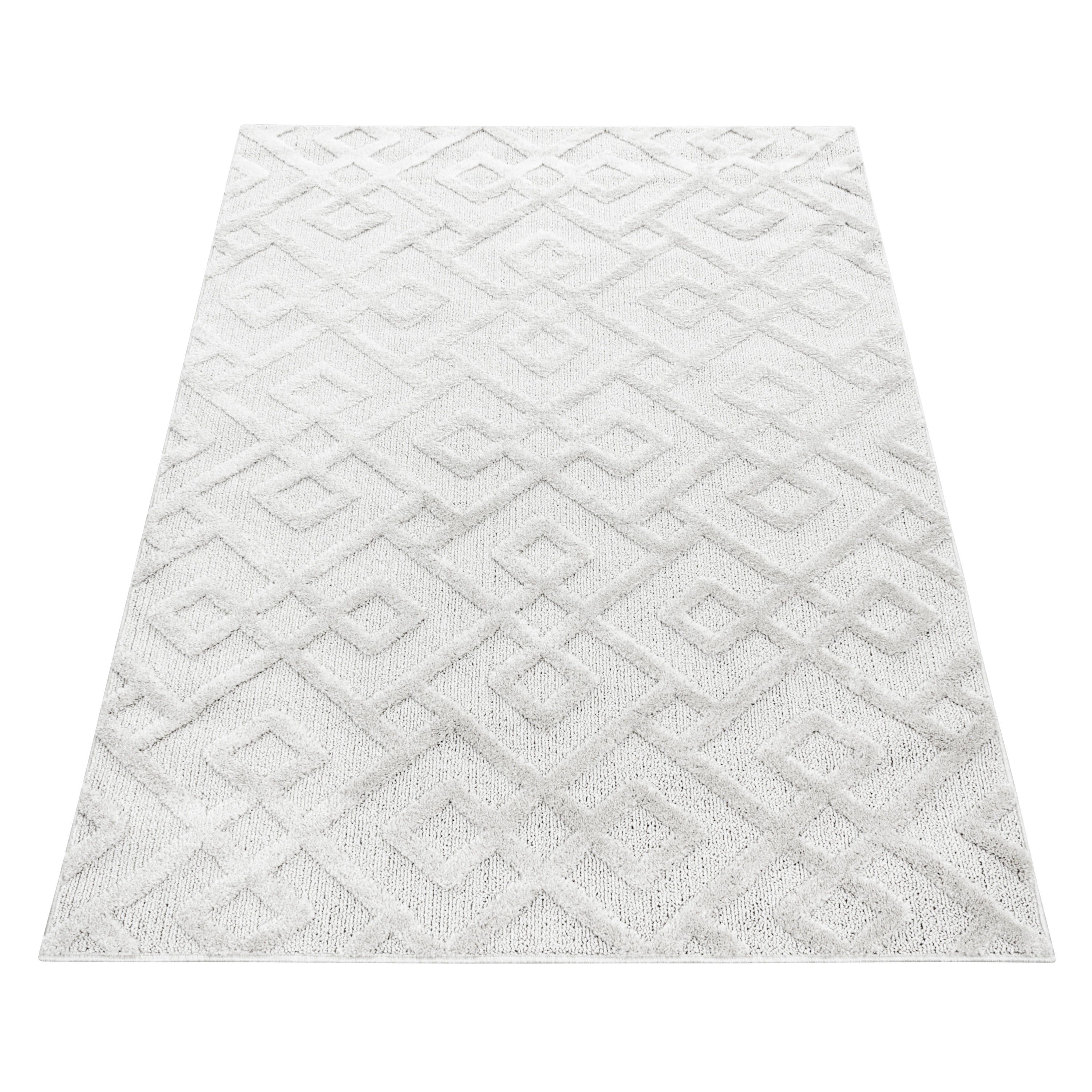 Pisa Hochflor Teppich Creme