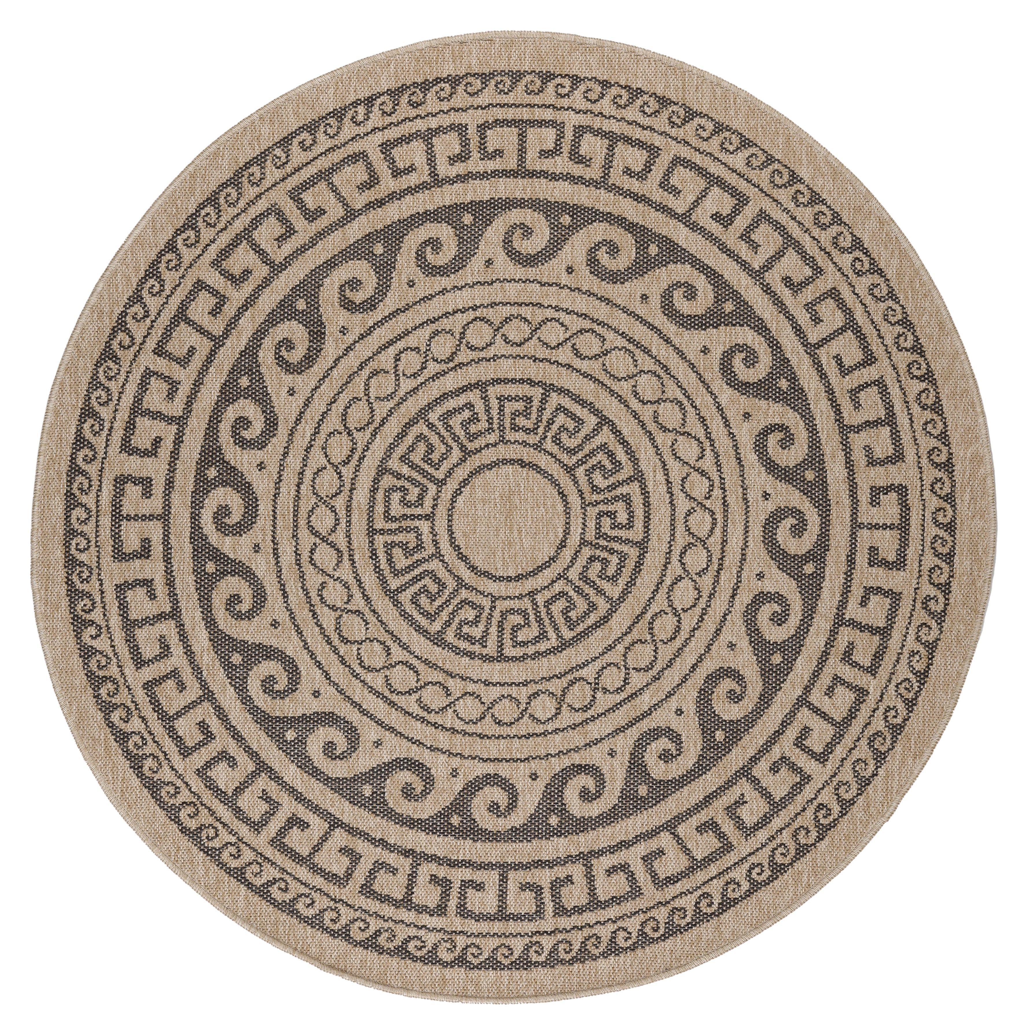 Comilla Outdoor Teppich Schwarz