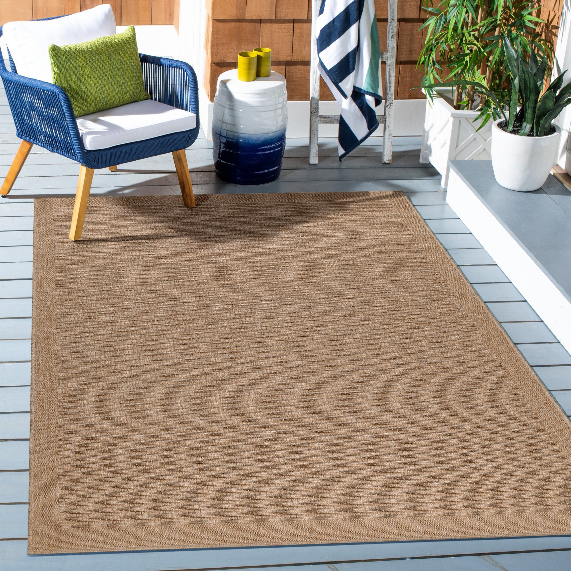 Dhaka Outdoor Teppich Beige
