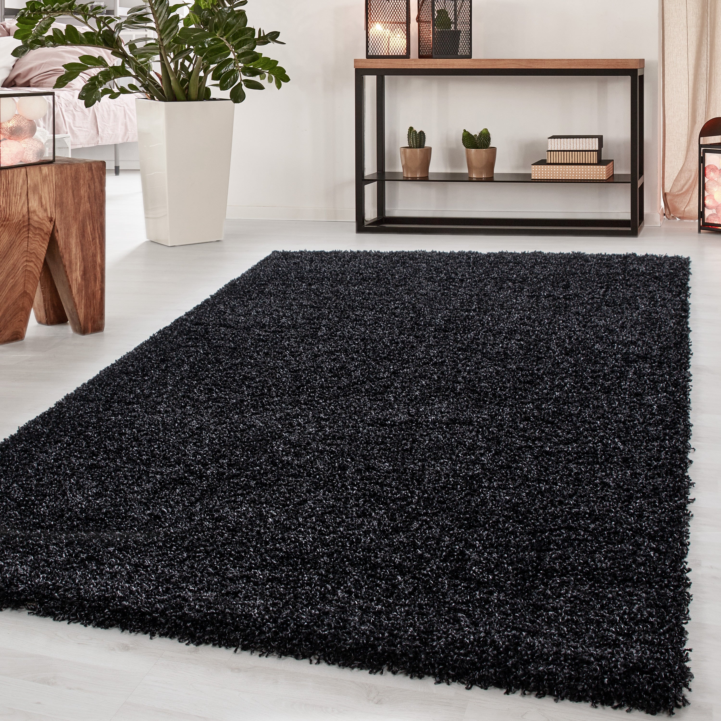 Dream Hochflor Teppich Anthrazit