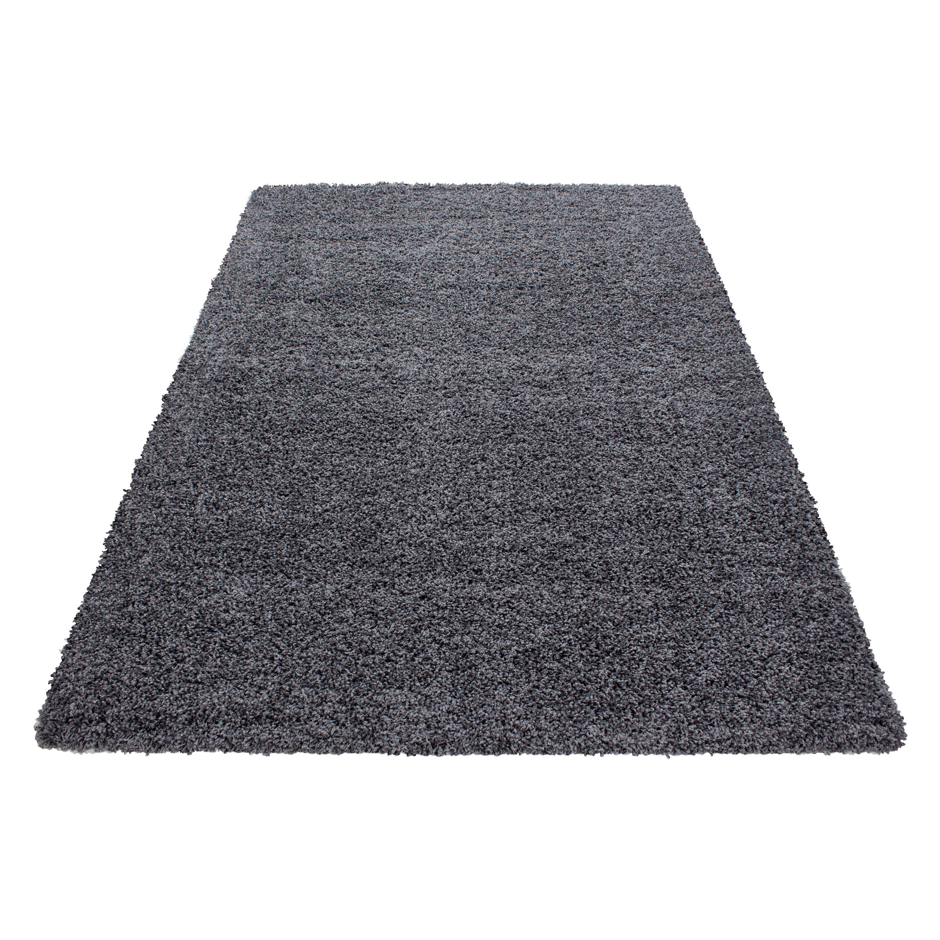 Dream Hochflor Teppich Grau