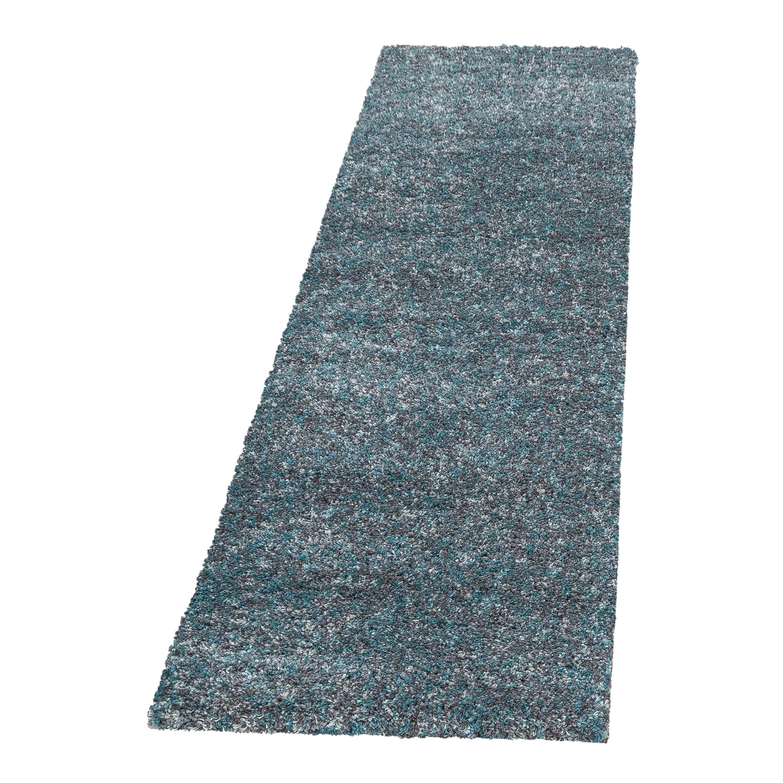 Enjoy Hochflor Teppich Blau