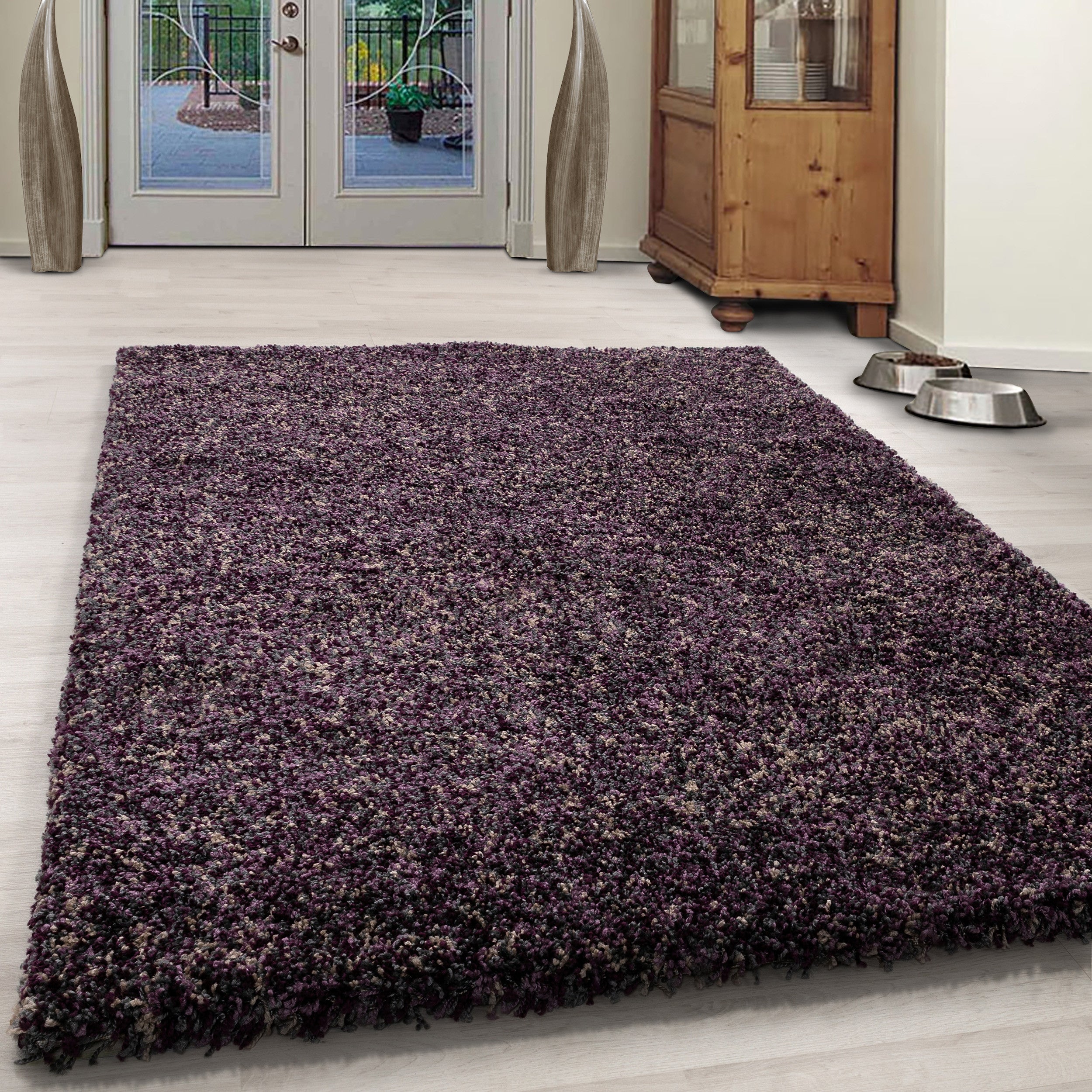 Enjoy Hochflor Teppich Violett