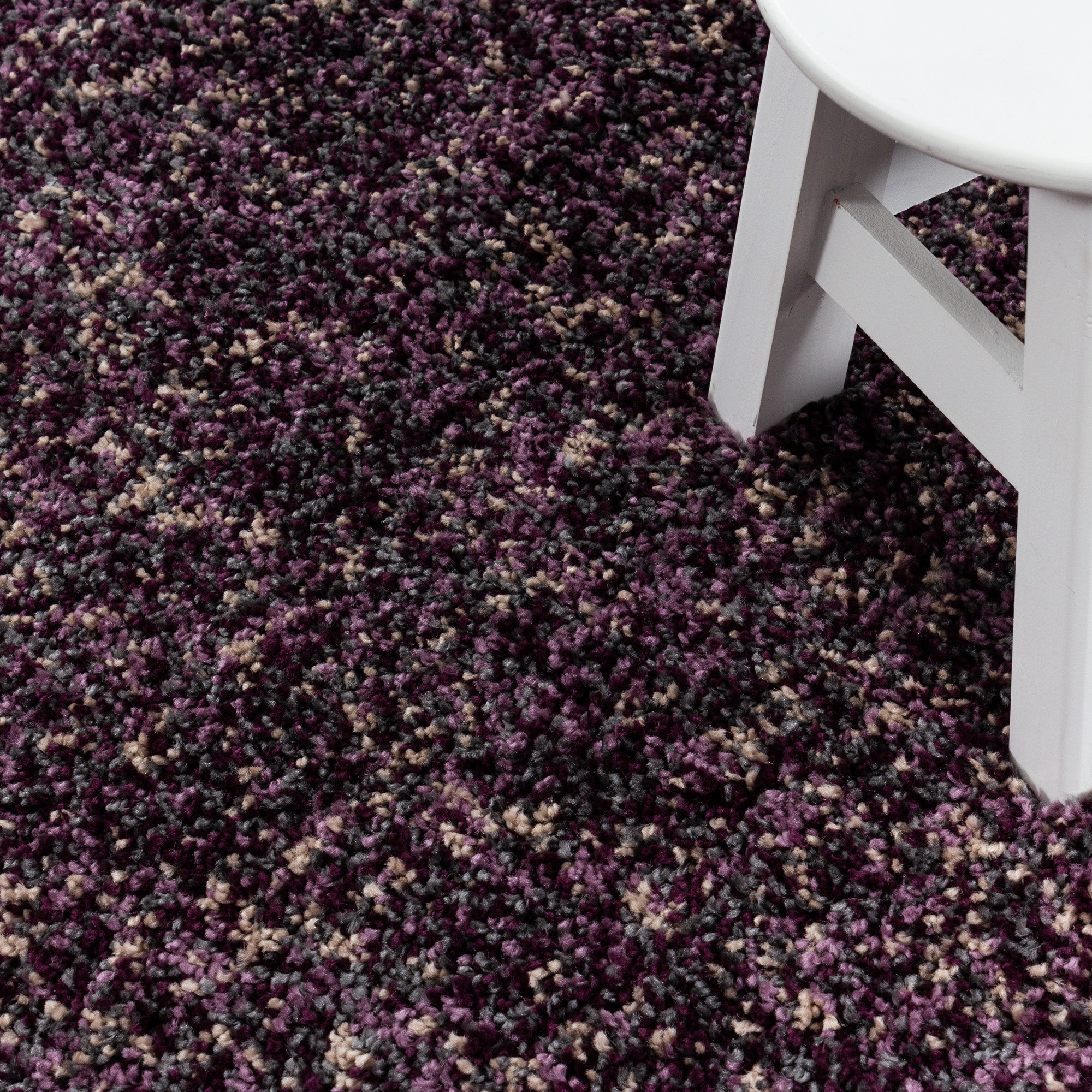 Enjoy Hochflor Teppich Violett