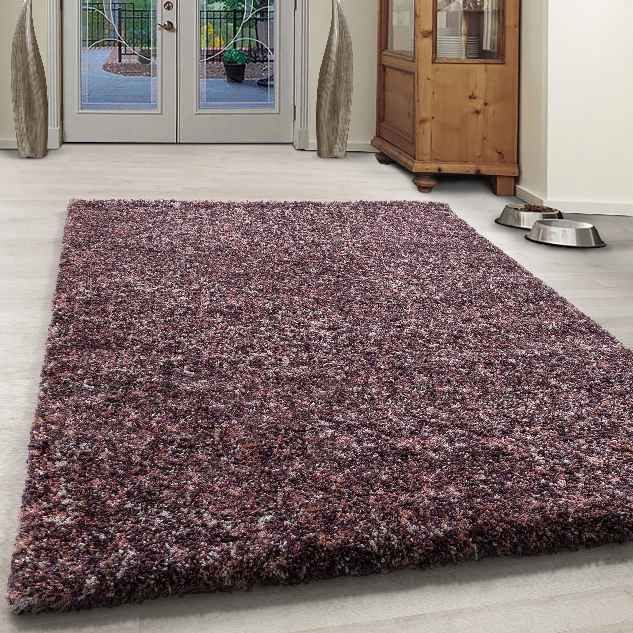 Enjoy Hochflor Teppich Pink