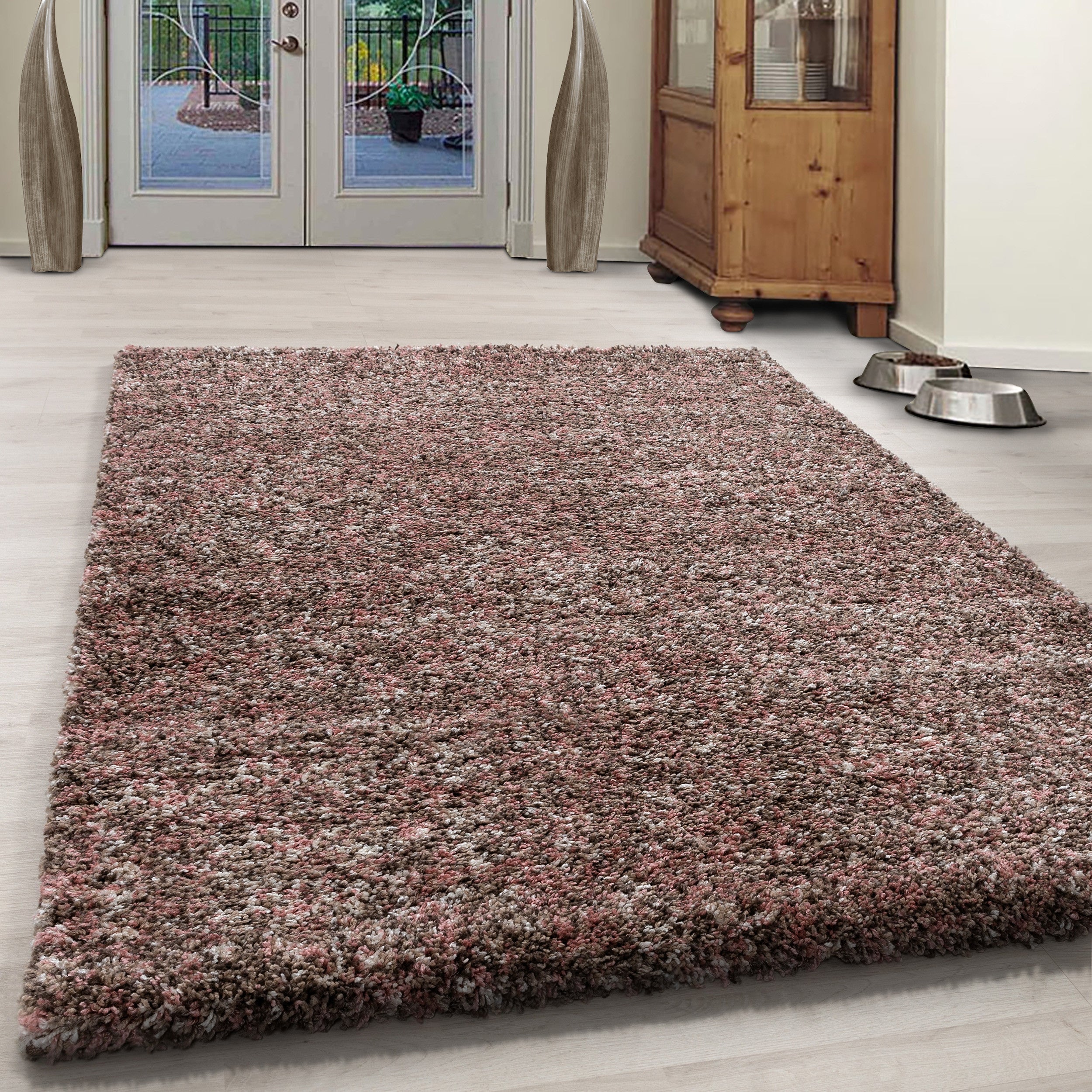 Enjoy Hochflor Teppich Rosa