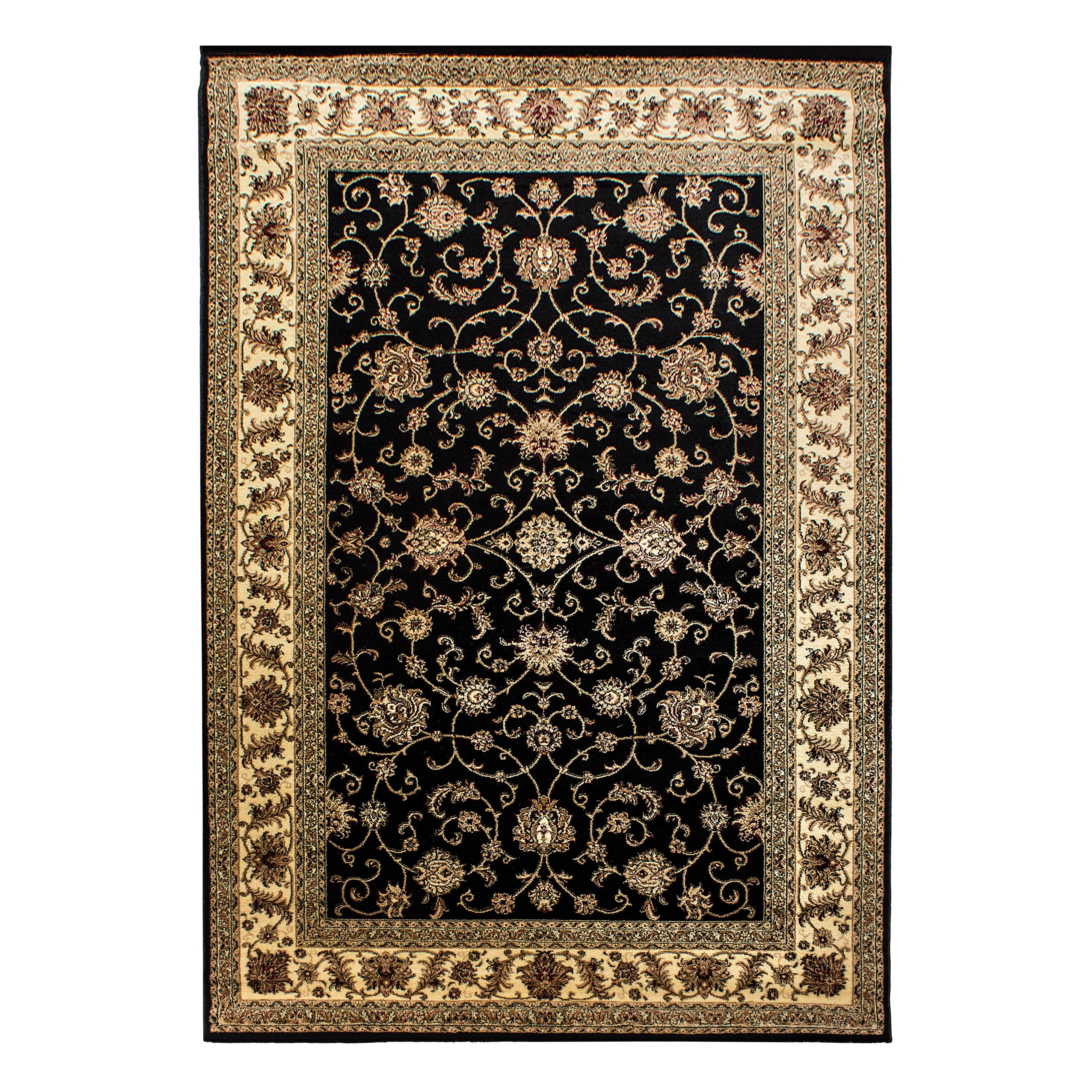 Marrakesh Orient Teppich Schwarz