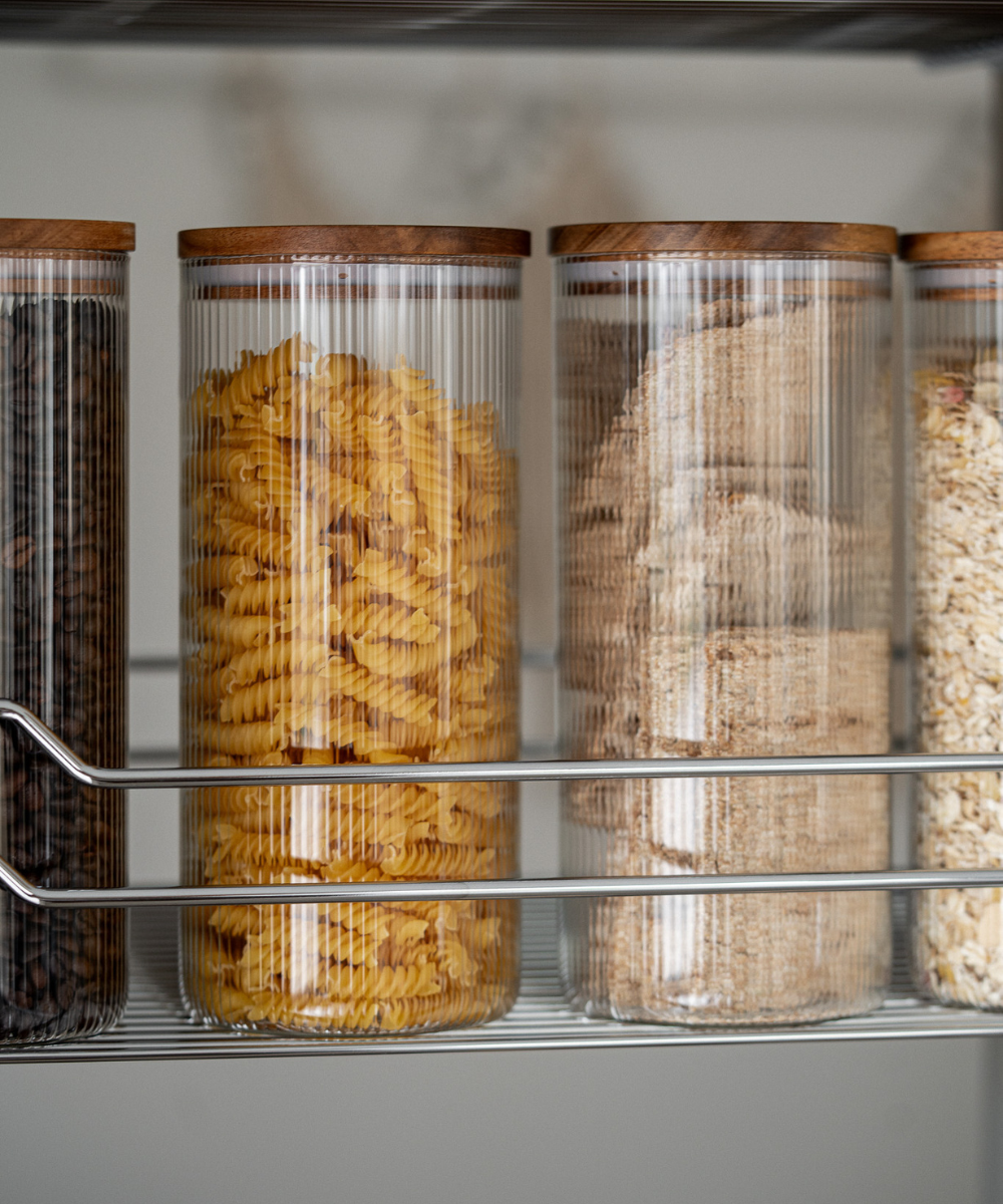 Vorratsgläser Akazie Stripe Sparset