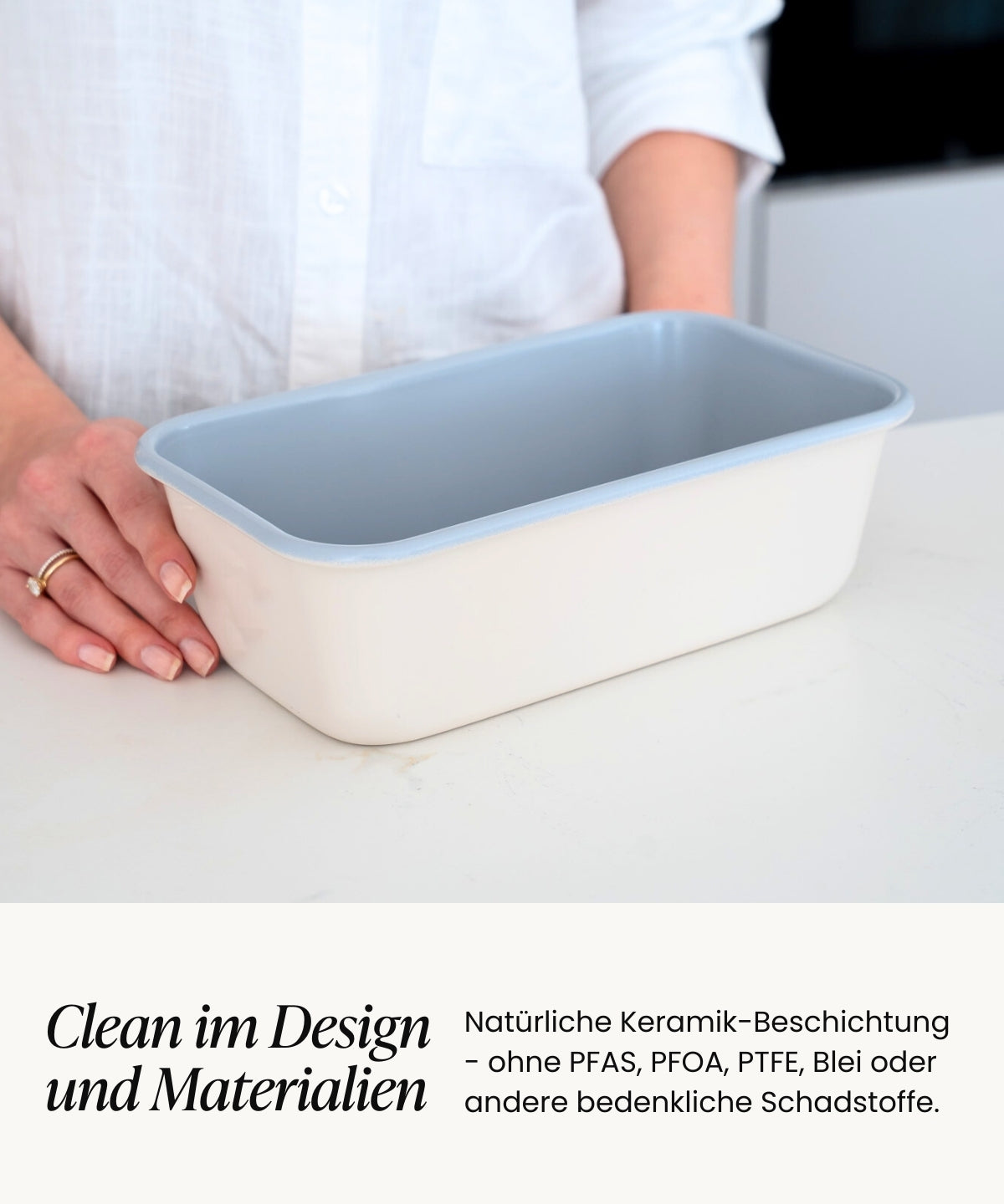 Backform Rechteckig Beige
