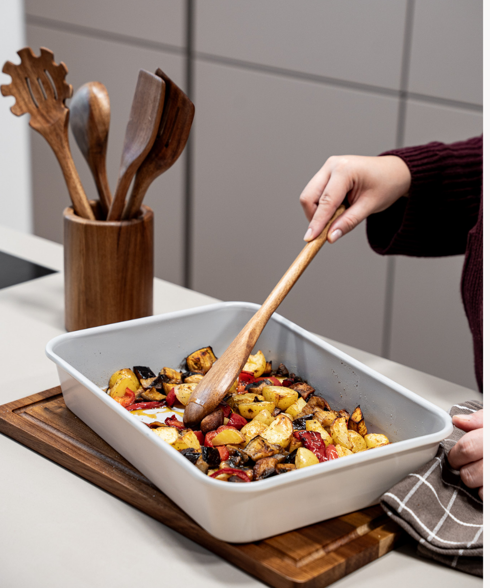 Backblech Rechteckig Beige