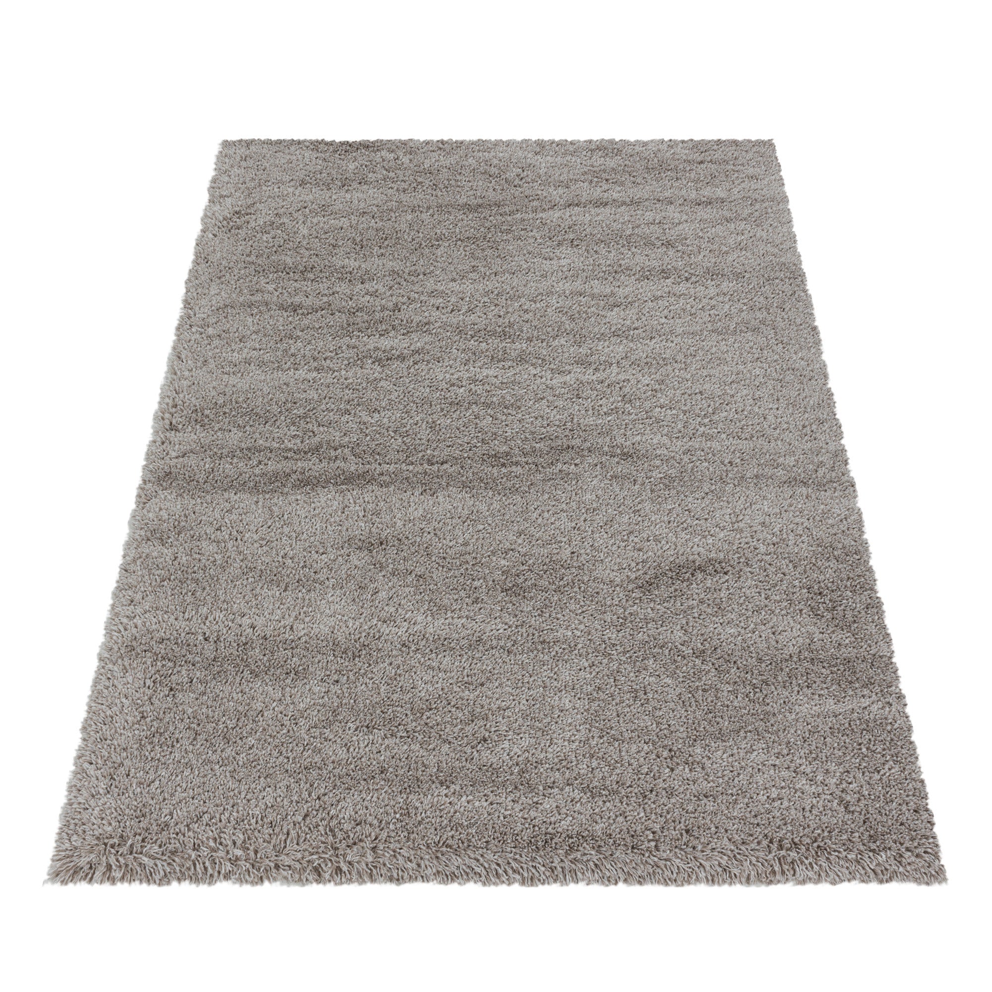 Fluffy Hochflor Teppich Beige