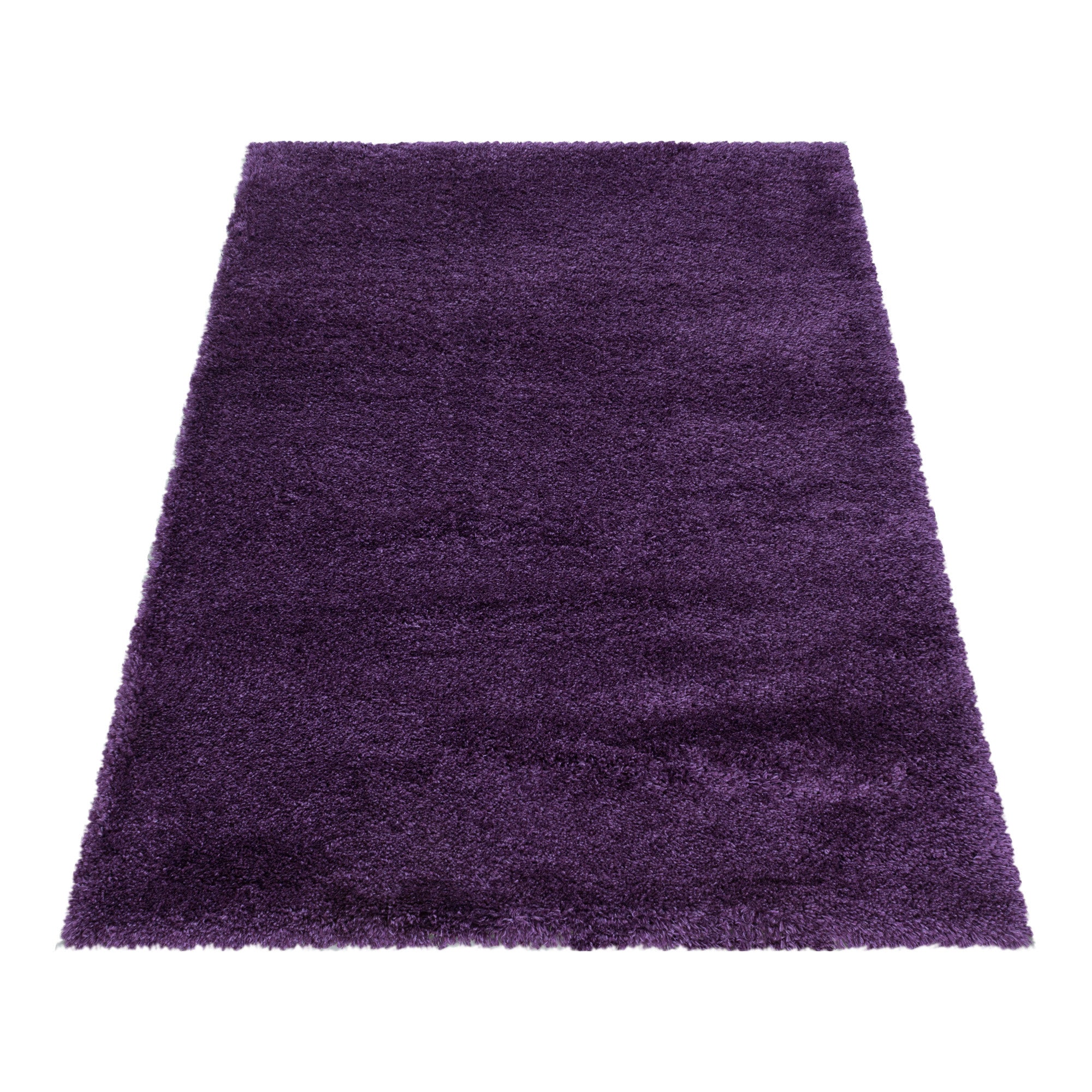 Fluffy Hochflor Teppich Violett