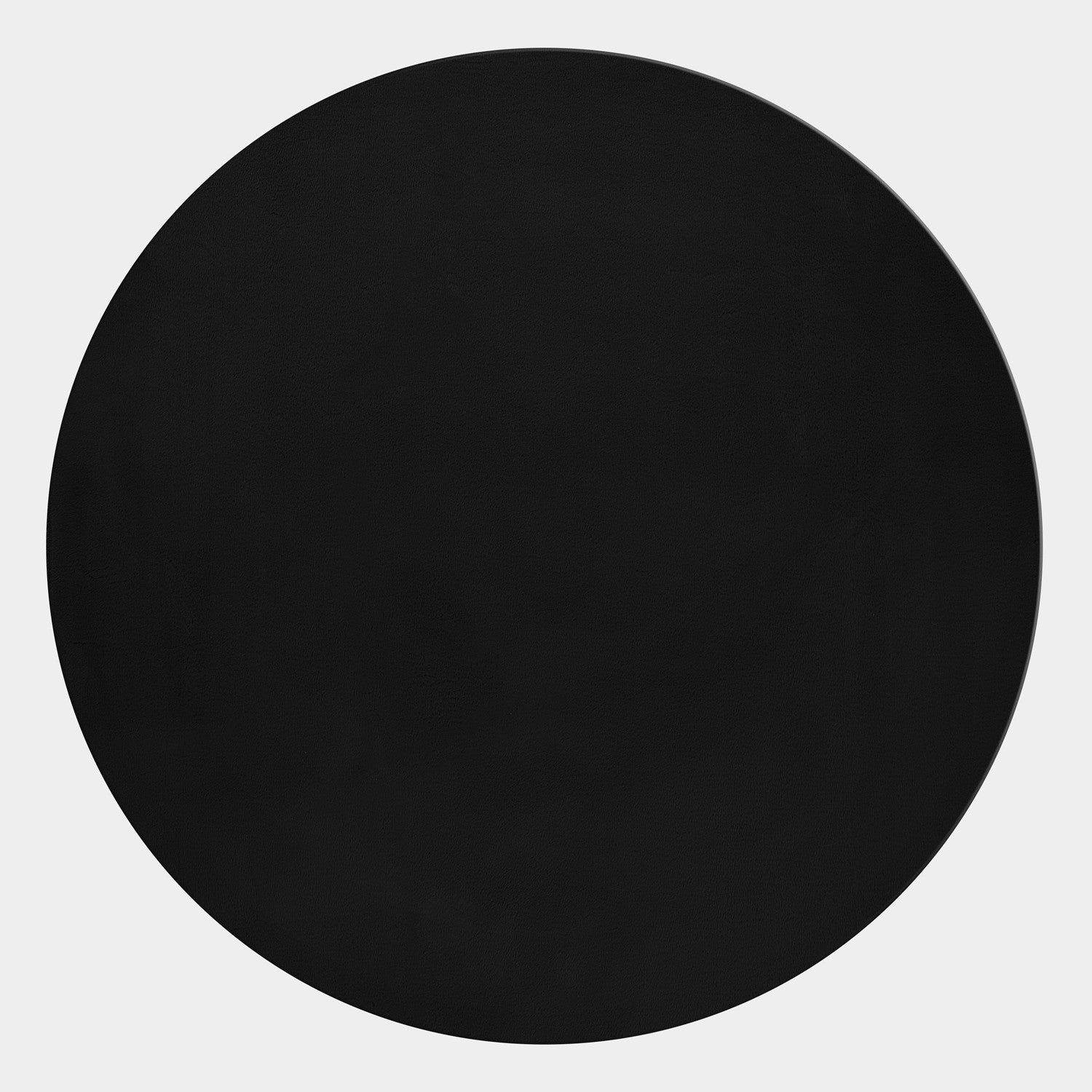 Pouffy Hochflor Teppich Schwarz