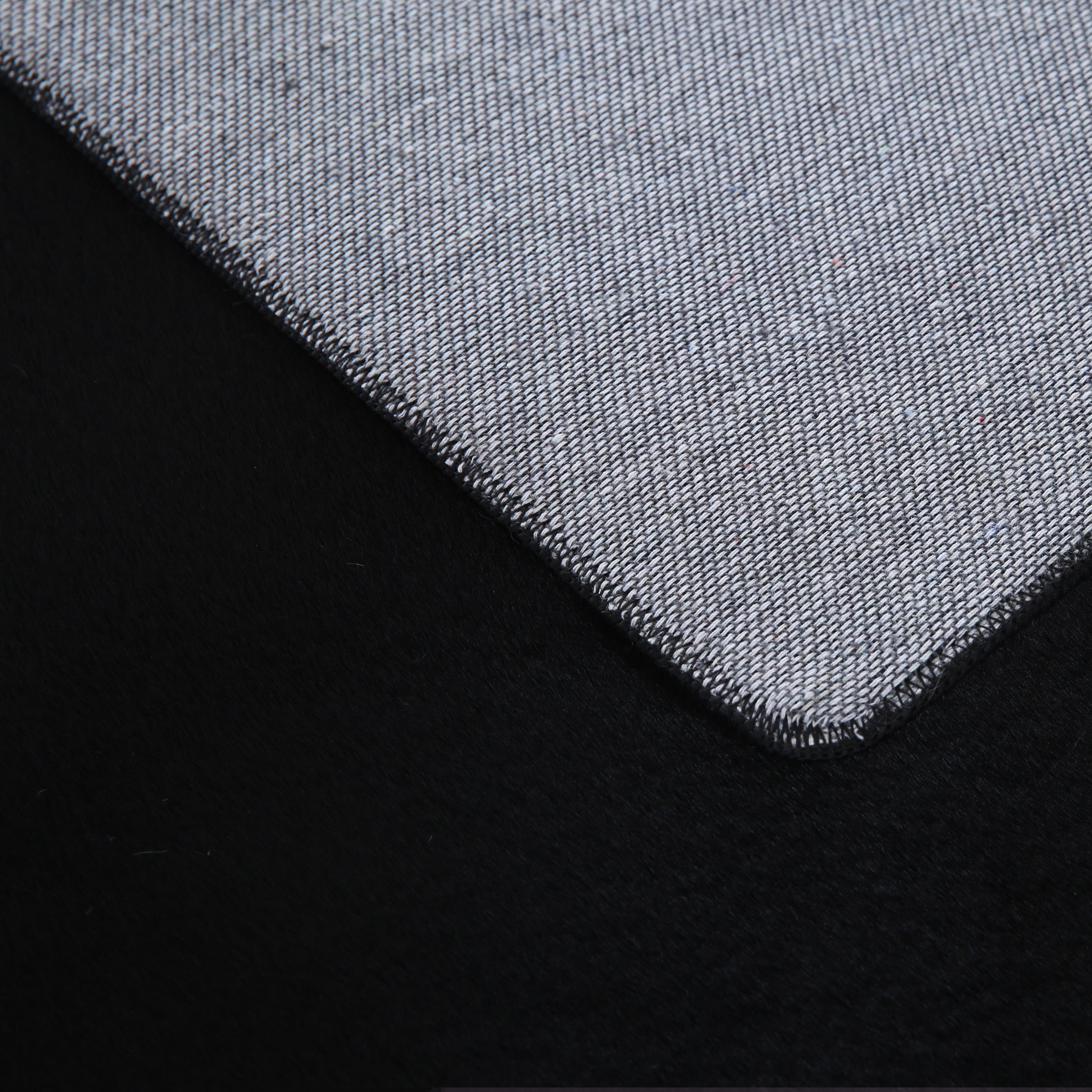Pouffy Hochflor Teppich Schwarz