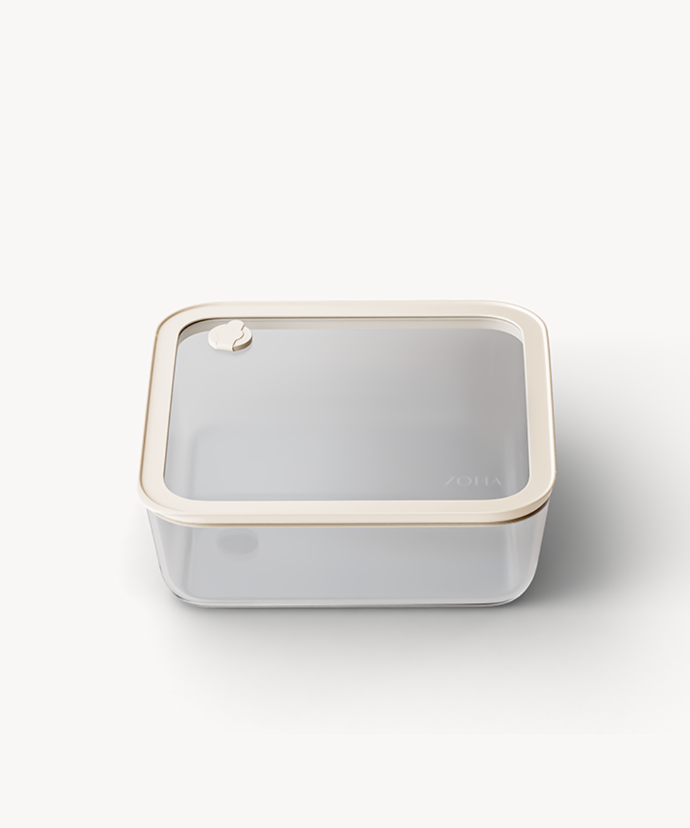Frischhaltedose 1940 ml Beige Transparent