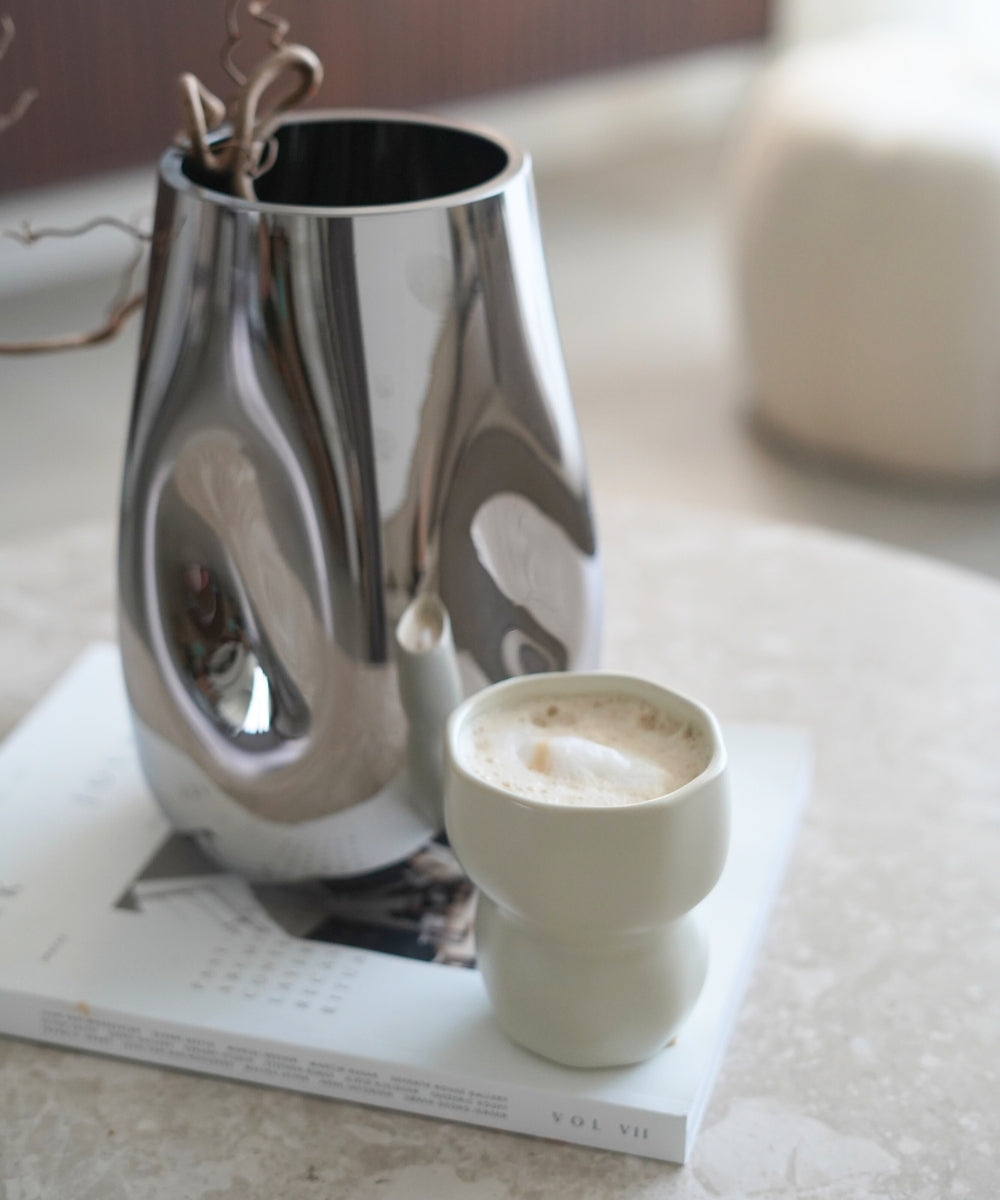 Organic Keramik Becher Beige