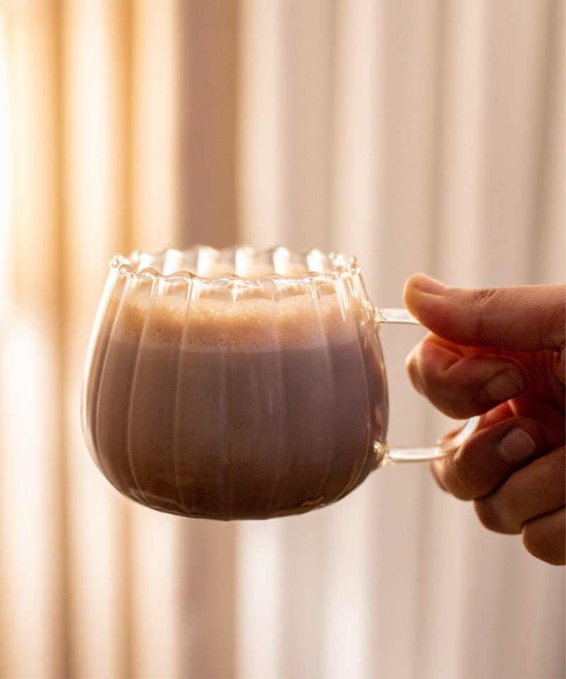 Riffle Cup Borosilikatglas - 400 ml