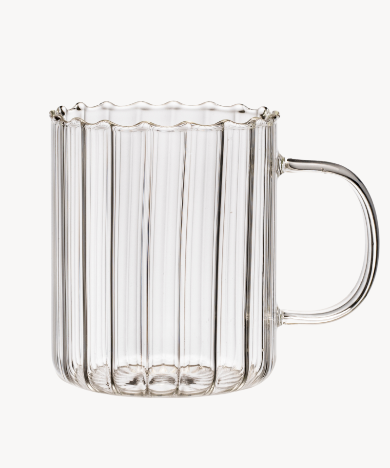 Riffle Cup Borosilikatglas - 350 ml