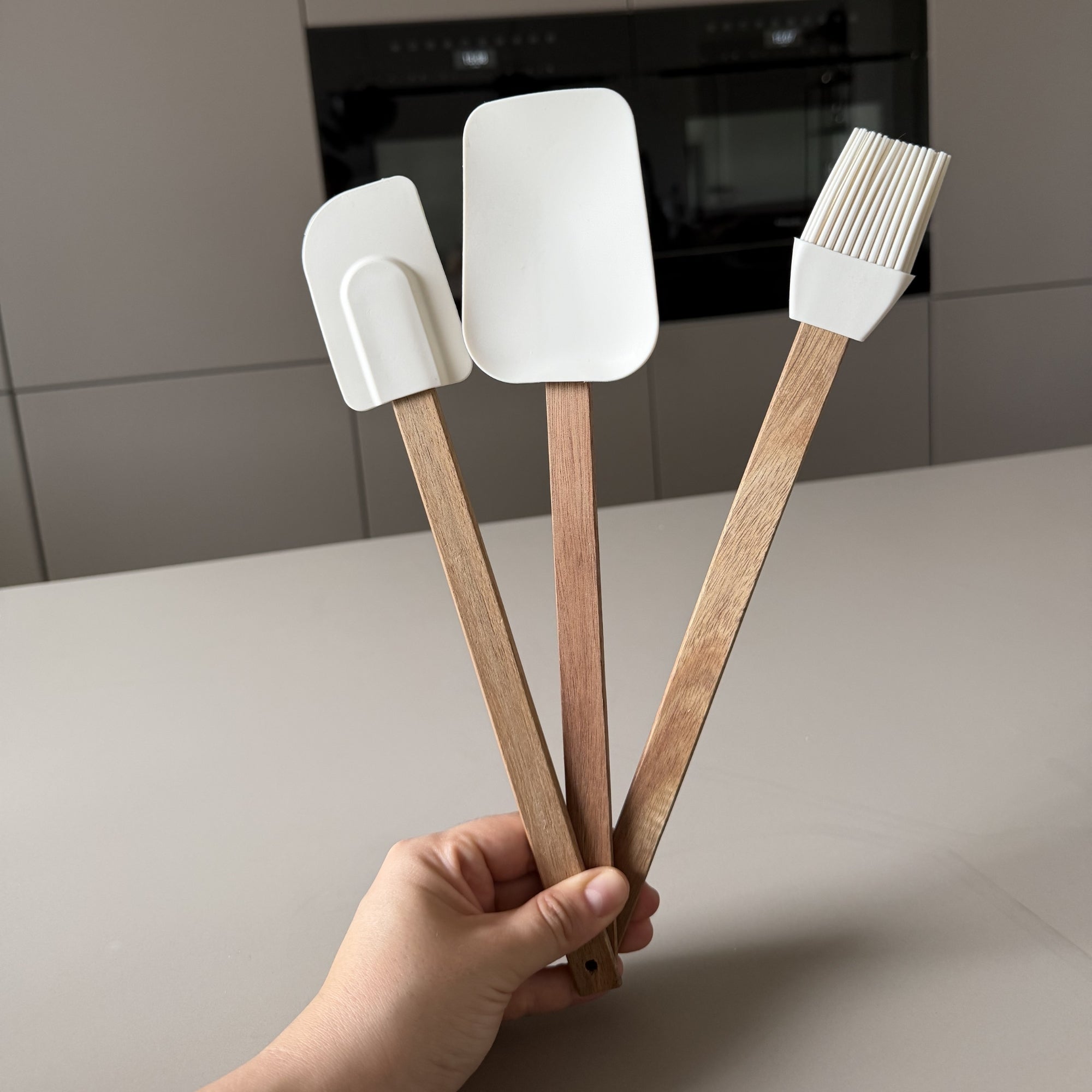 Akazie Küchenutensilien Set 3 Tlg