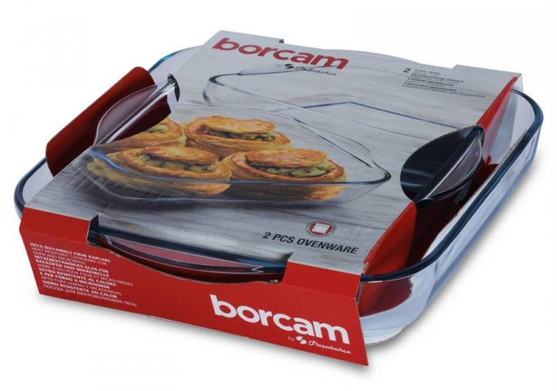 Auflaufform Borcam 2er Set 1550 ml + 3200 ml