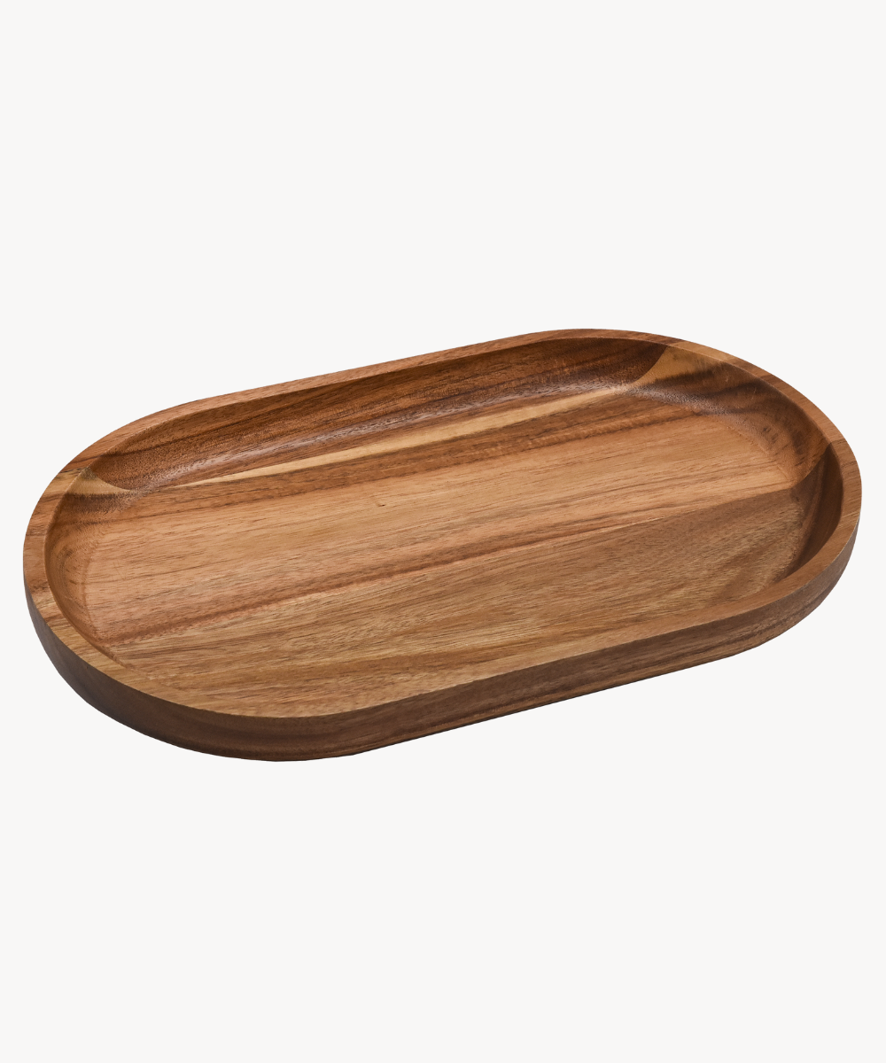 Akazie Lumo Tablett Oval