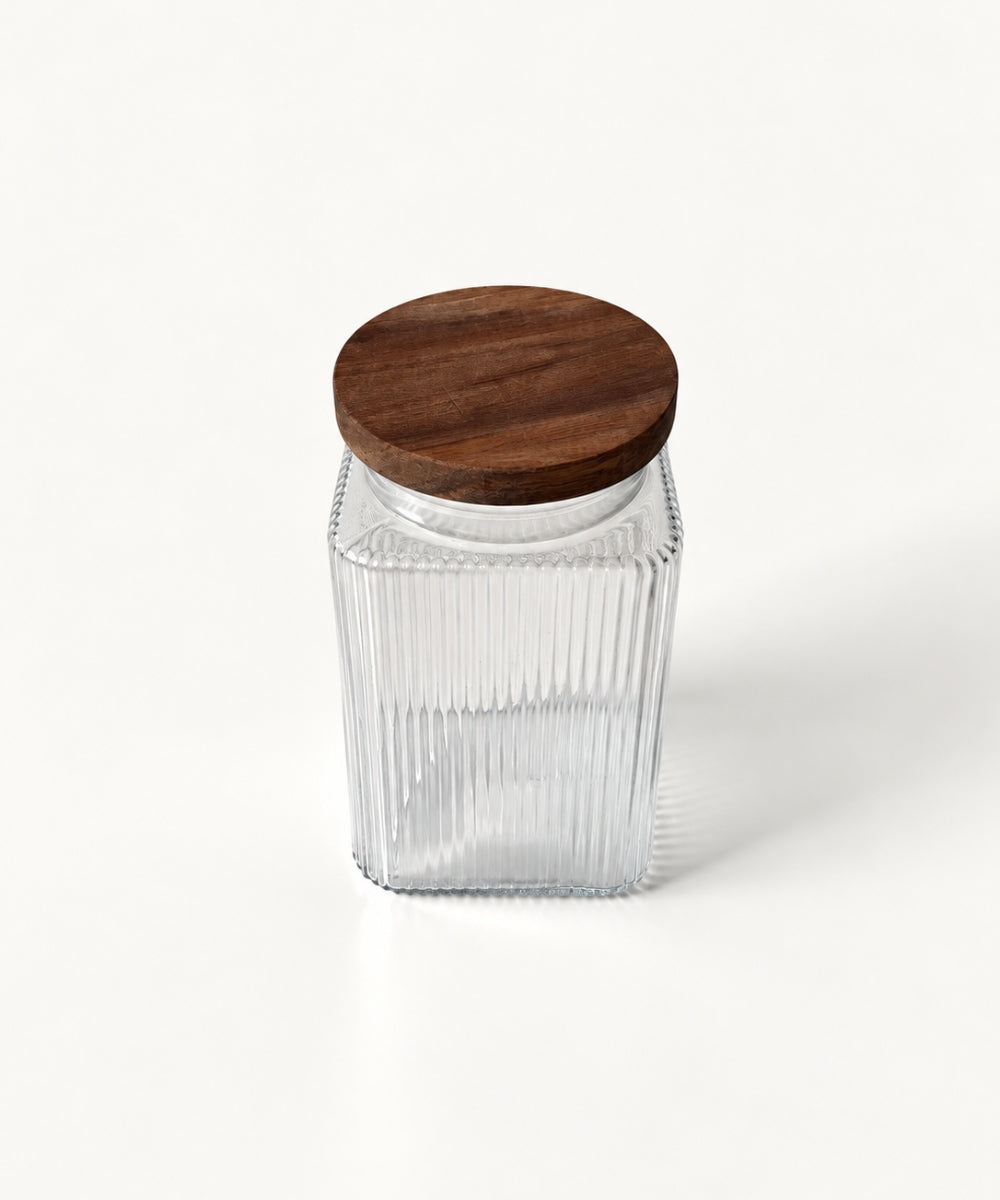 Vorratsgläser Stripe Akaziendeckel 2300 ml
