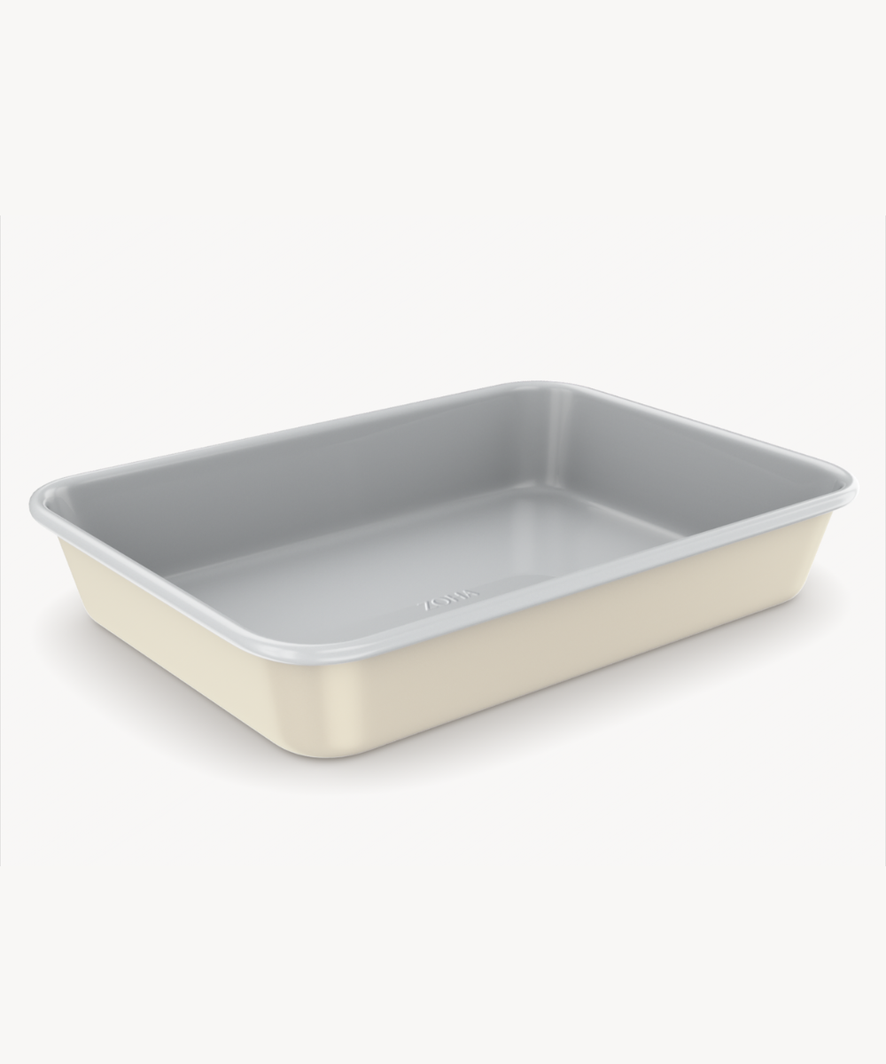 Backblech Rechteckig Beige