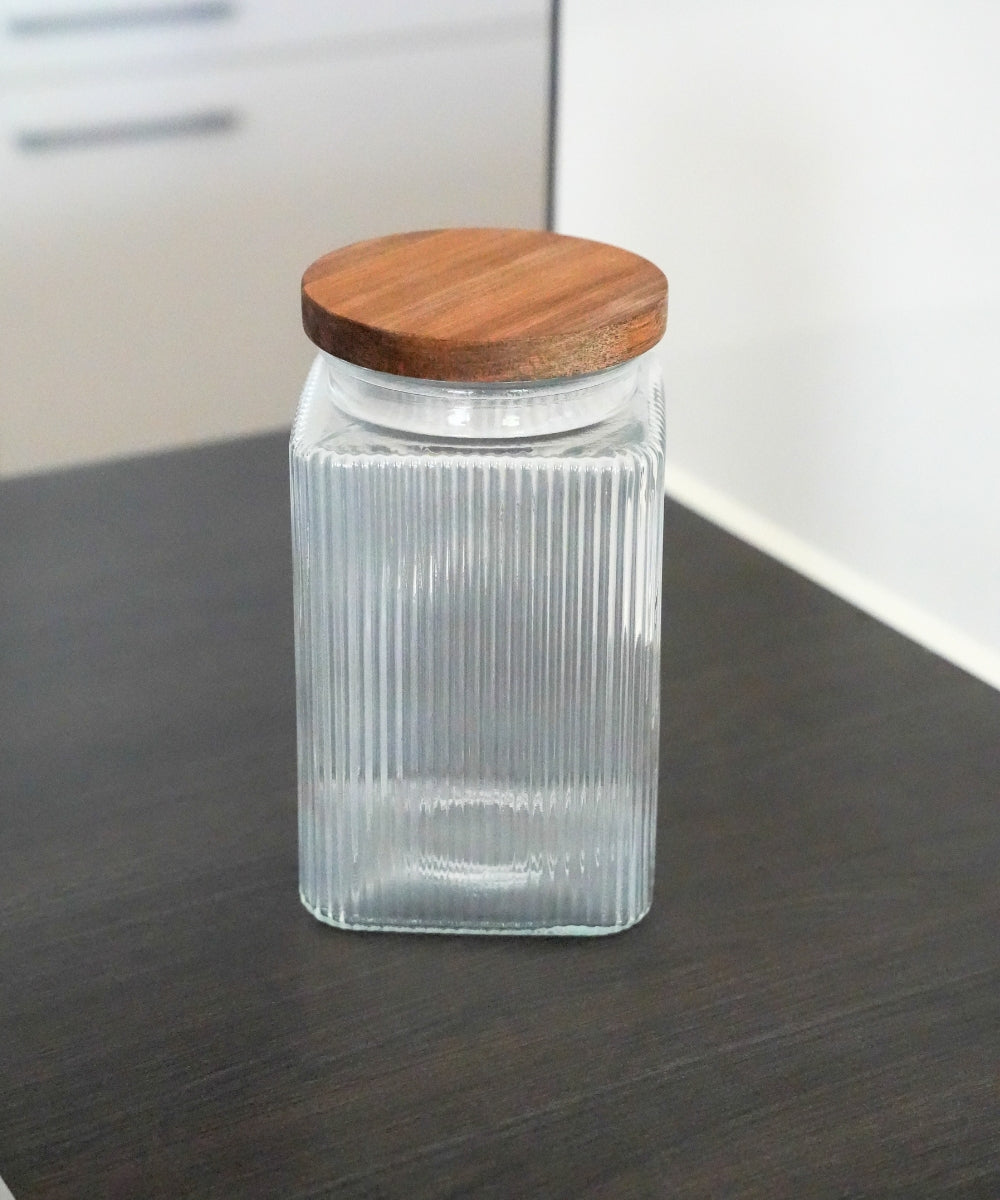 Vorratsgläser Stripe Akaziendeckel 2300 ml