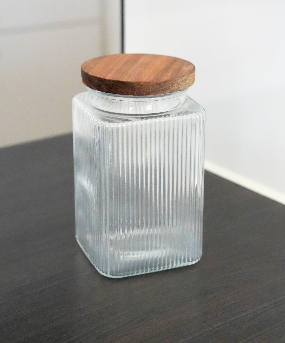 Vorratsgläser Stripe Akaziendeckel 2300 ml