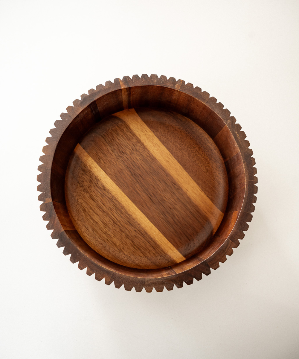 Akazie Stripe Bowl – Ø26 cm