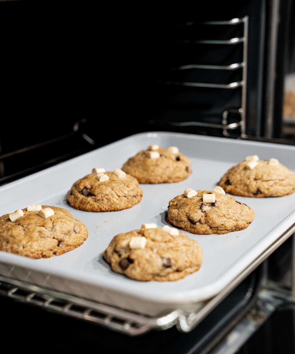 Backblech mit Auskühlgitter Beige