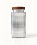 Vorratsgläser Stripe Akaziendeckel 2900 ml