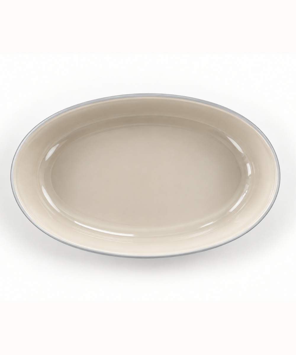 Auflaufform aus Glas Grau / Beige 4000 ml