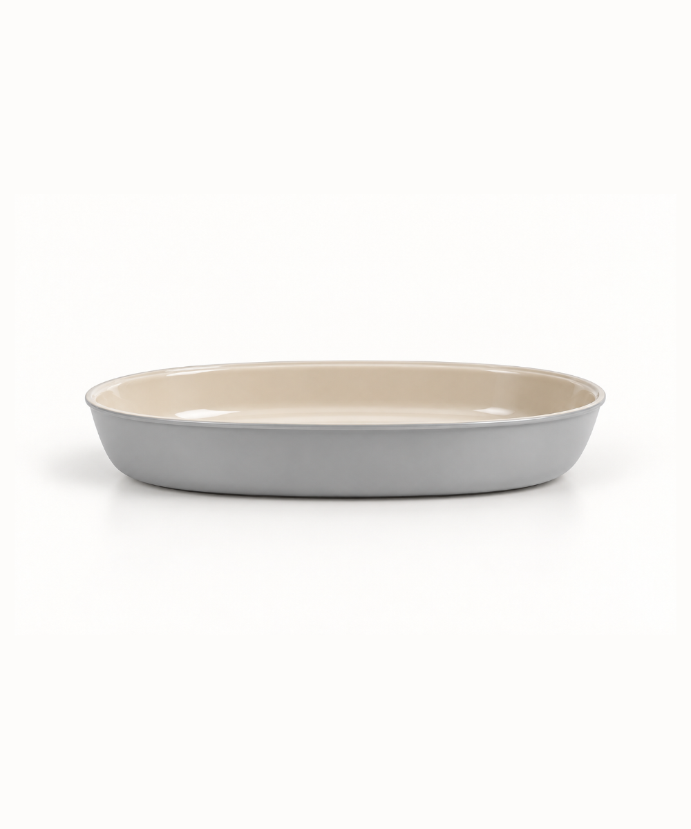 Auflaufform aus Glas Grau / Beige 3200 ml