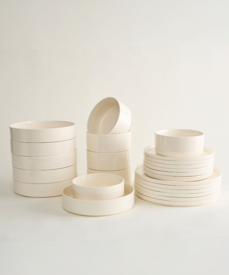 Noa Beige 24 - teiliges Geschirrset
