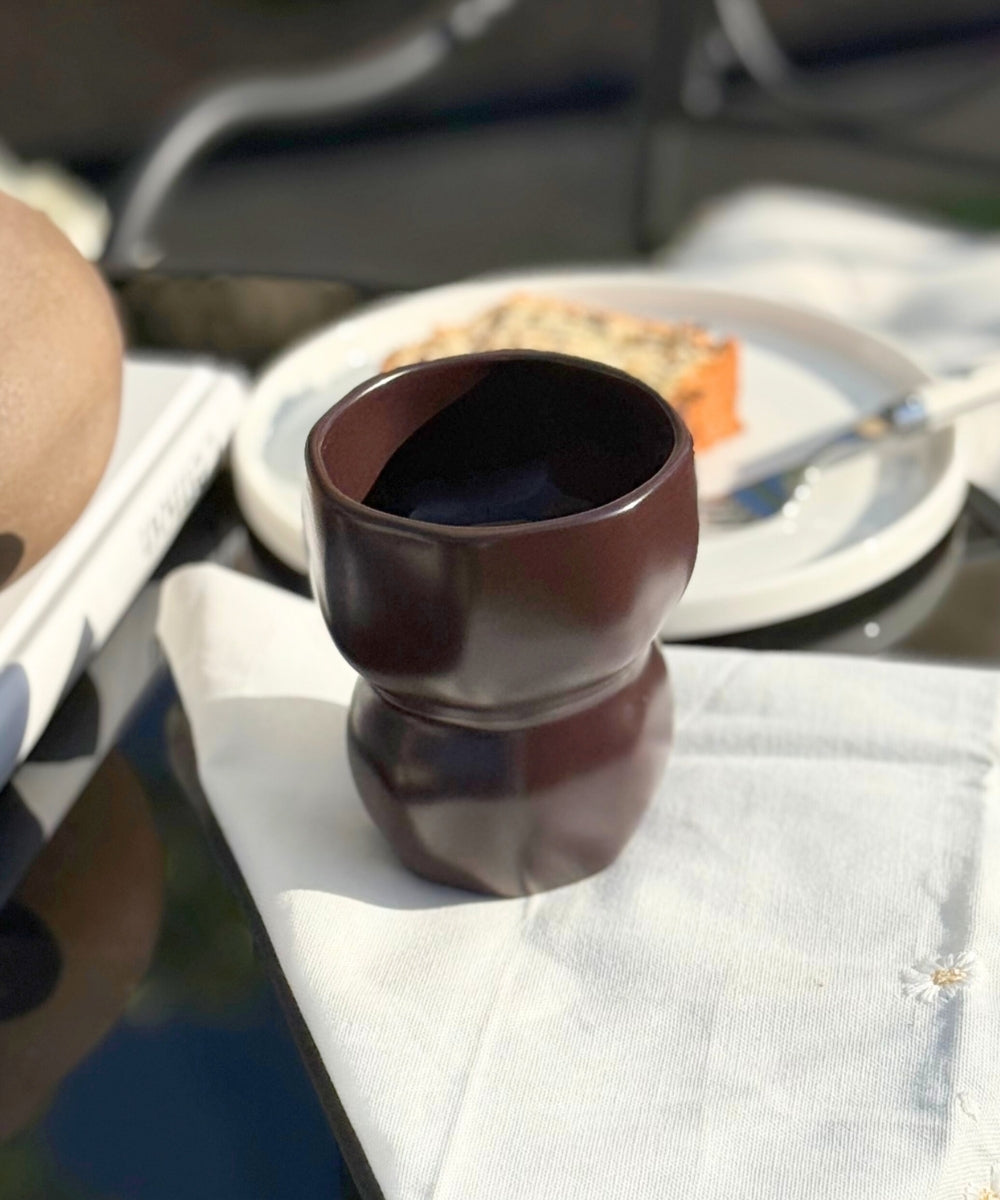 2x Organic Keramik Becher Mocha Mousse