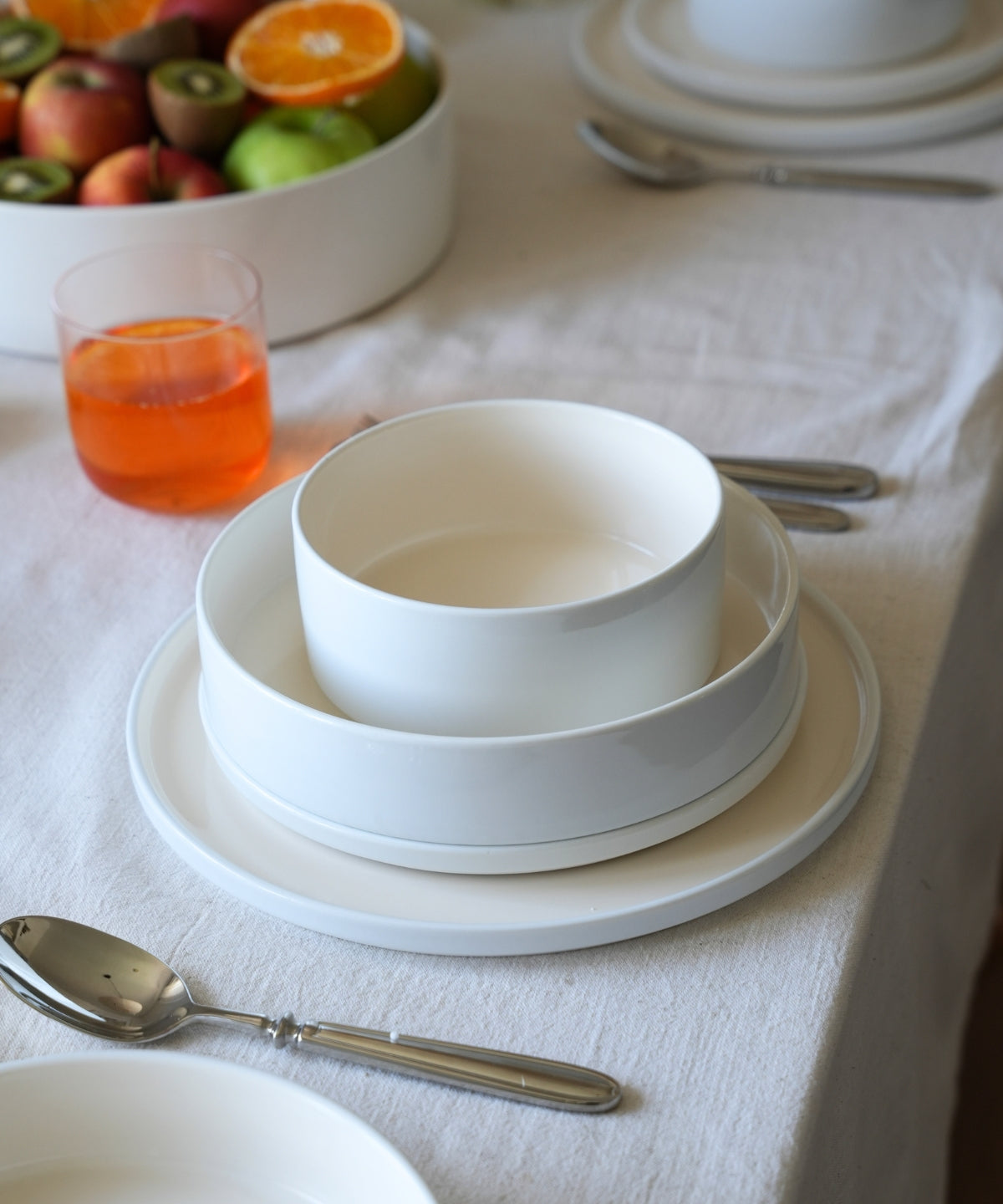 Noa Beige White 24 - teiliges Geschirrset