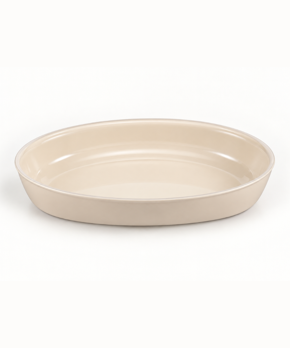 Auflaufform aus Glas Beige 4000 ml