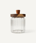 Vorratsgläser Stripe Akaziendeckel 500 ml