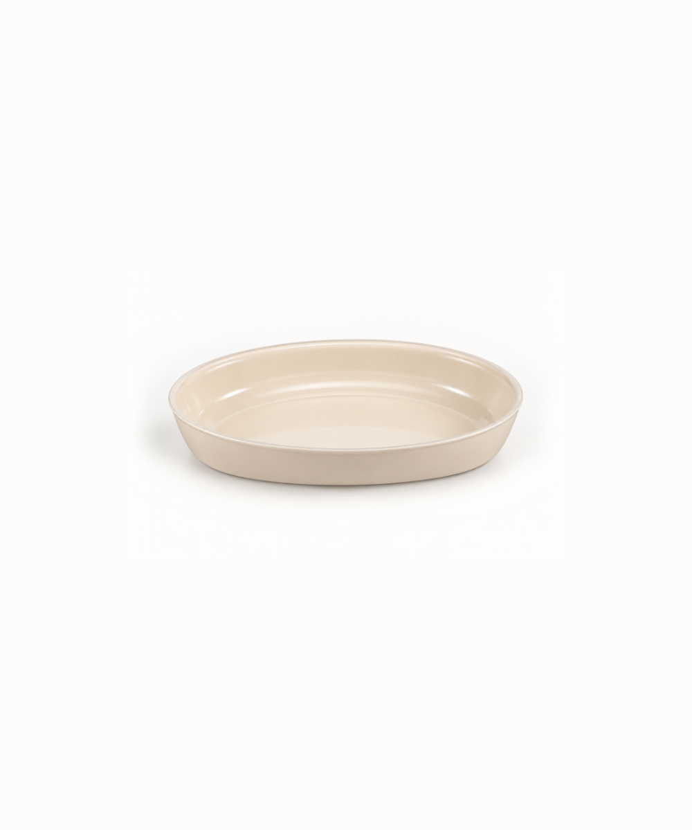 Auflaufform aus Glas Beige 1600 ml