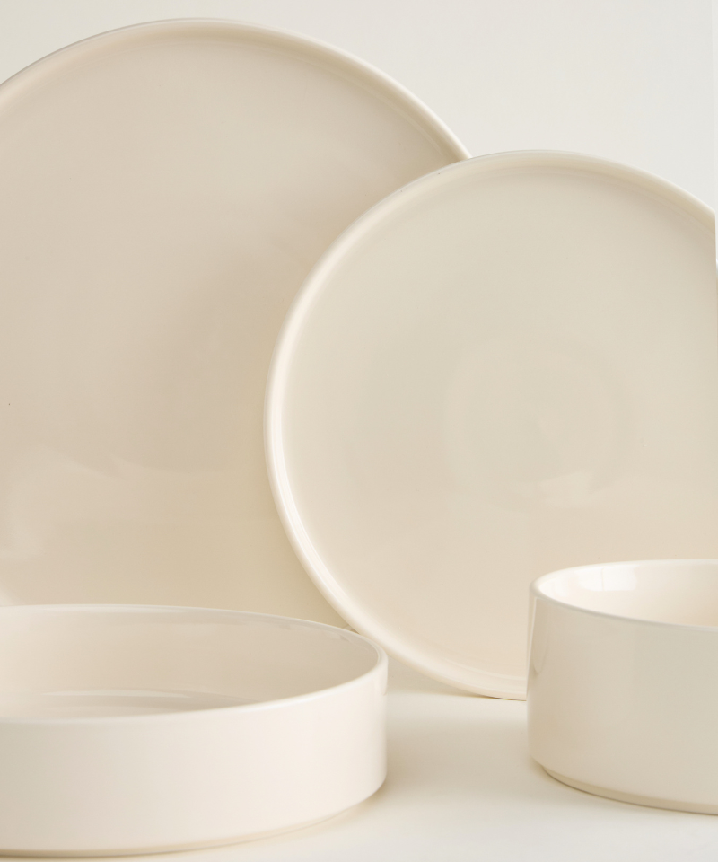 Noa Beige 24 - teiliges Geschirrset