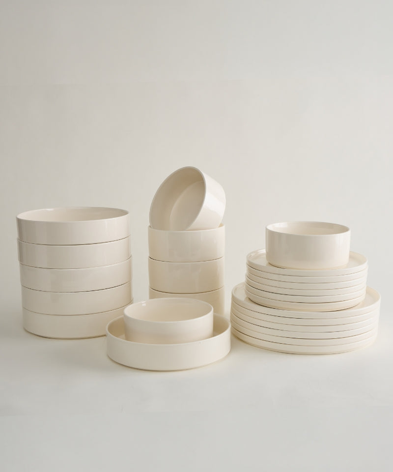 Noa Beige 24 - teiliges Geschirrset