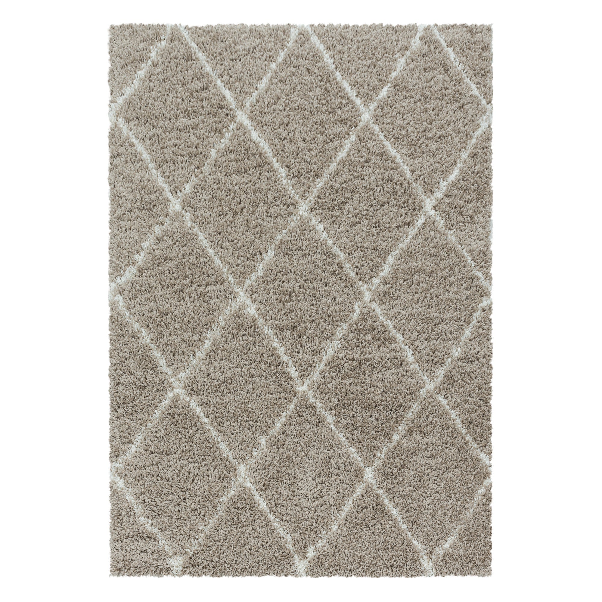 Alvor Hochflor Teppich Beige