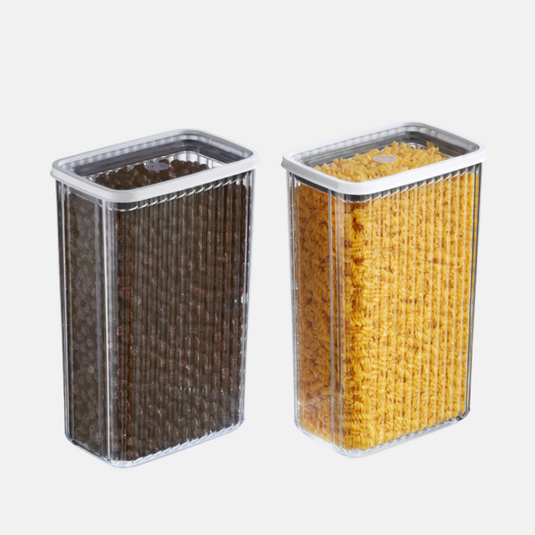 Aufbewahrungsbehälter Gestrichelt 2er Set 2900 ml