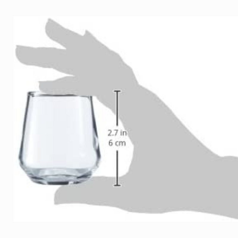 Allegra Grau Mini Wasserglas 6er Set 115 ml