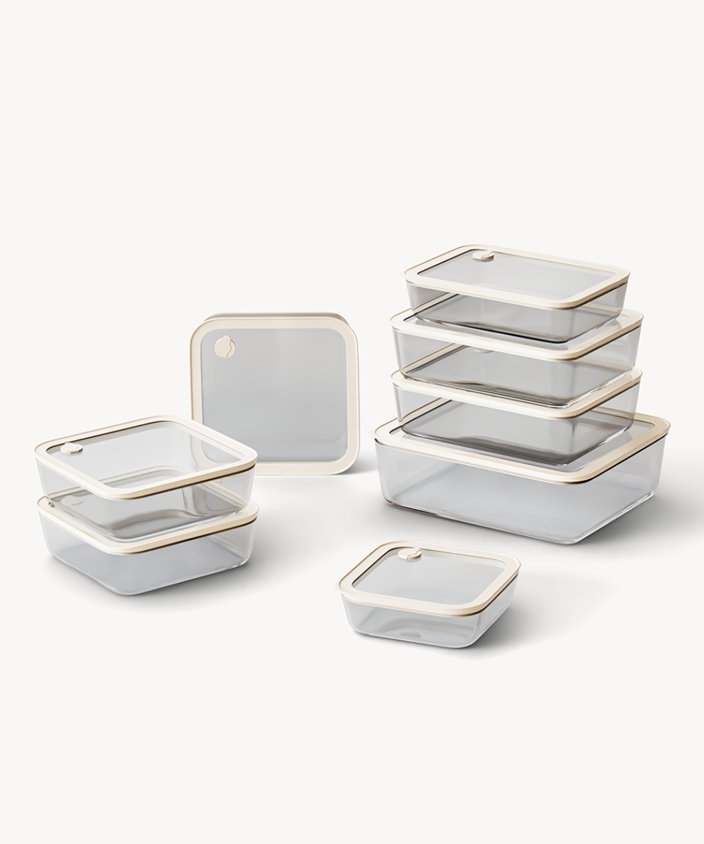 Frischhaltedosen Bundle Transparent 8 Tlg