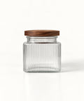 Vorratsgläser Stripe Akaziendeckel 1400 ml