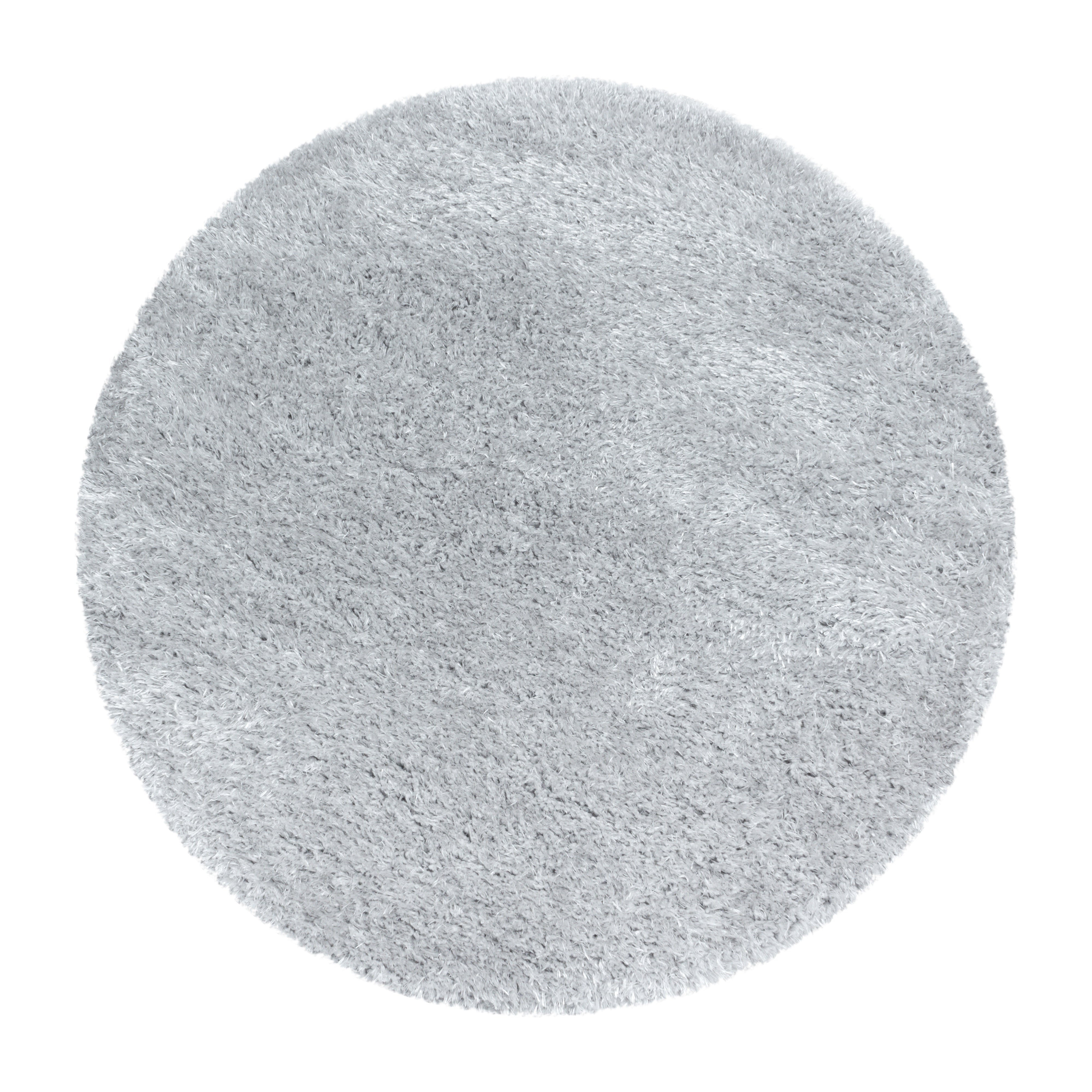 Comfy Hochflor Teppich Silber