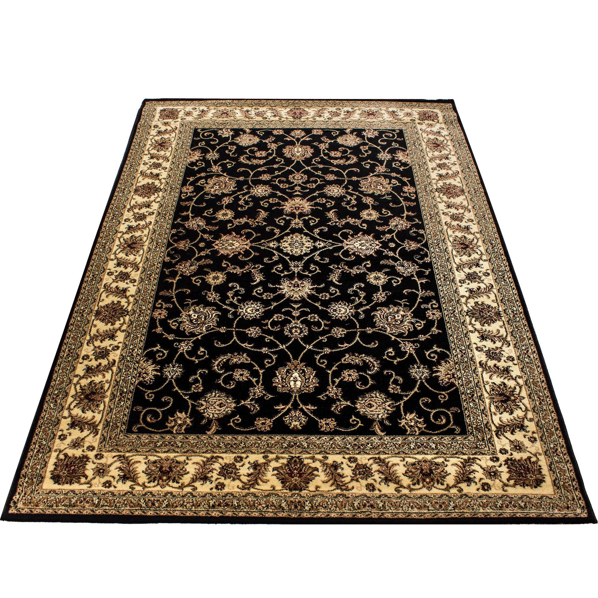 Marrakesh Orient Teppich Schwarz